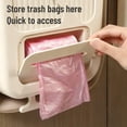 thumbnail image 3 of Foldable Kitchen Trash Can-1 Count Hanging Garbage Storage Bucket, Kitchen Bin, Space-saving,White Large, 3 of 8