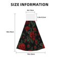 thumbnail image 3 of Sikiie Roses Hand Towel with Loop Hanging Towel Absorbent Tie Towels for Kitchen Tea Bar Bathroom Decor, 3 of 7