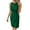 Green, variant on Womens Short Dresses Summer Casual Daily Sleeveless Crew Neck Solid Color Hollow Tank Dresses with Button Green L