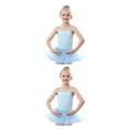 thumbnail image 3 of Traje de ballet de color sólido Qarigey diseño simple niña verano traje de rendimiento baile, 3 of 6