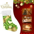 thumbnail image 4 of Coolnut 2 PCS Christmas Stocking Green Kiwi Fruit Big Warm 17.7 x 12 Inch Hanging Xmas Stockings Decoration for Family Holiday Party Ornaments Decor Fireplace, 4 of 7