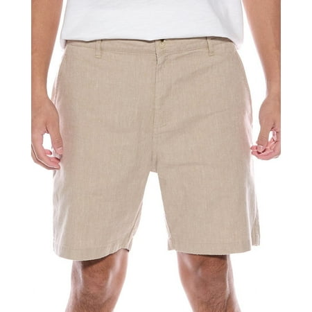 Onia mens Stretch Canvas Traveler Linen-Blend Short, 33, Brown