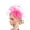 Hot Pink, variant on Fascinators Hats for Women Retro Dinner Flower Bride European and American Headwear Birdcage Veil