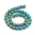 thumbnail image 2 of 1 Strand Turquoise Beads Strands Dyed Round Colorful 8mm Hole: 0.8mm 50pcs/strand 15.7 inch(40cm) Material: Turquoise, 2 of 3