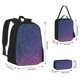 thumbnail image 2 of Balery Violet Glitter Mochila Escolar 3 en 1 para Niños - Mochila Resistente con Lonchera Térmica y Estuche - Mochila Escolar para Niños y Niñas, 2 of 7
