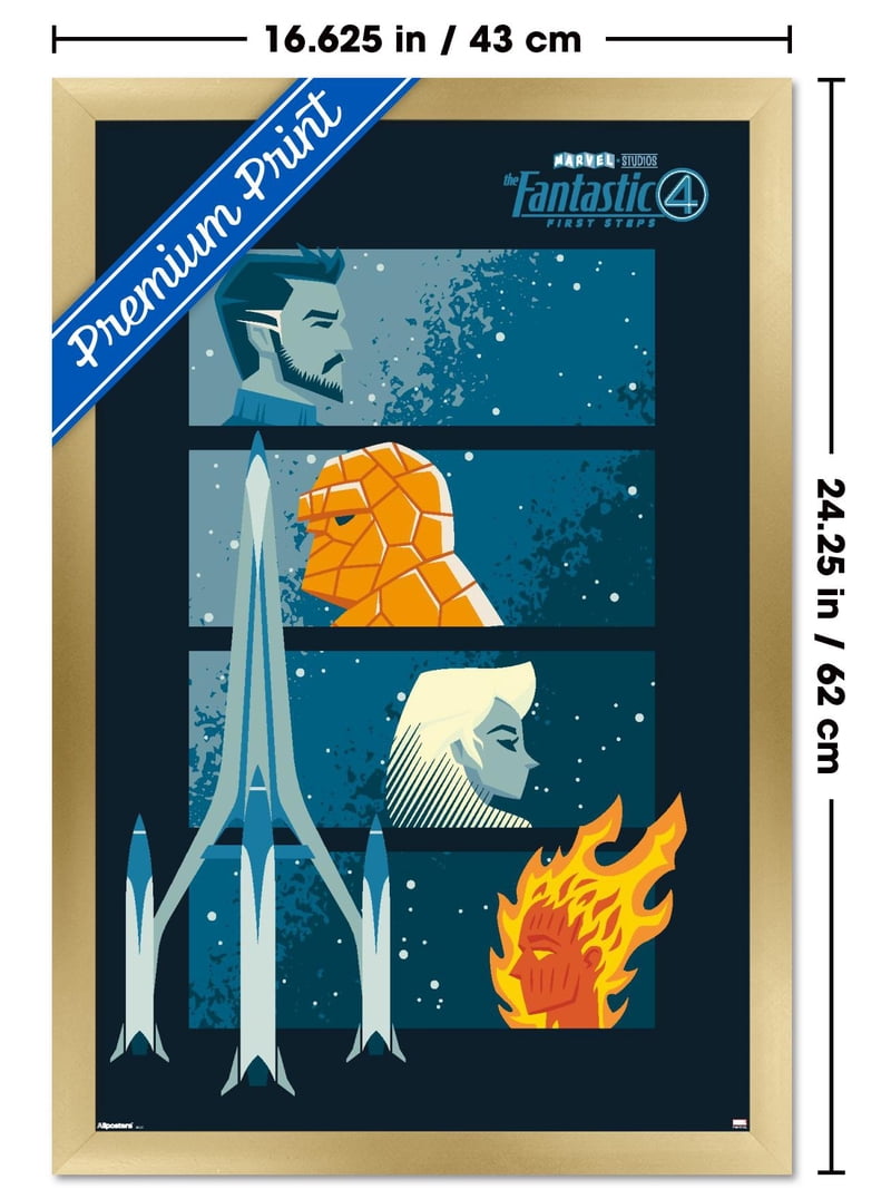 Marvel Fantastic Four: First Steps (2025) - Illustration Wall