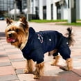 thumbnail image 5 of Dog Winter Jacket 4 Legs Covered Dog Hooded Coat, Pet Dog Warm Snowsuit Clothes Waterproof Windproof Airman Fleece Winter Coat Puppy Apparel Cold Weather Dog Jacket, 5 of 9