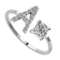 thumbnail image 3 of Jumpingount Anillo abierto con letras mayúsculas, anillos de compromiso elegantes para interiores y exteriores, viajes, compras, joyería, Type1 NO1, 3 of 6