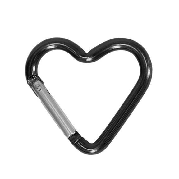 UNTERING Heart Shaped Carabiner Clip Aluminum Alloy Keychain Clip Spring Snap Hook Camping Backpack Clips Heavy Duty Carabiner