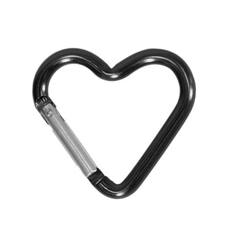 Heart Shape Carabiner Clip Metal Buckle Spring Hook Heavy Duty Carabiner for Camping Hiking Fishing Dog Leashes
