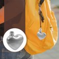 thumbnail image 3 of 2pcs Portable Heart Shaped Stainless Steel Wine Flask Small Hip Flask Set, 3 of 8