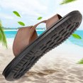 thumbnail image 6 of Handshe Men's Breathable Beach Sandals – Soft Leather Upper with Thick Sole & Open-Toe Design for Spring-Summer Casual Footwear,Plus Size, 6 of 9