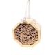 thumbnail image 4 of Casa de insectos colmena de madera para jardín | Refugio de hábitat natural para abejas de madera | Decoración exterior de caja nido de polinizadores | Soporta abejas albañiles y cortadoras de hojas, 4 of 8
