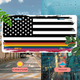 thumbnail image 5 of 1 Pcs 2D Flat License Plate Covers & Frames, Black and White For Decorative Front, Waterproof For Decoration Aluminum License Plate Covers & Frames Cover For Men Women, 12" X 6", 5 of 7