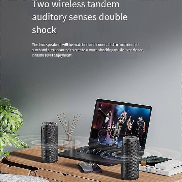 S49 Pro Bluetooth Speaker Wireless Portable Stereo Bluetooth 5.2,3600Mah Battery