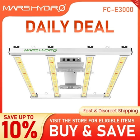 

Mars Hydro FC-E3000 LED Grow Light Full Spectrum Commercial Detachable Bar Plant Veg Flower for Indoor