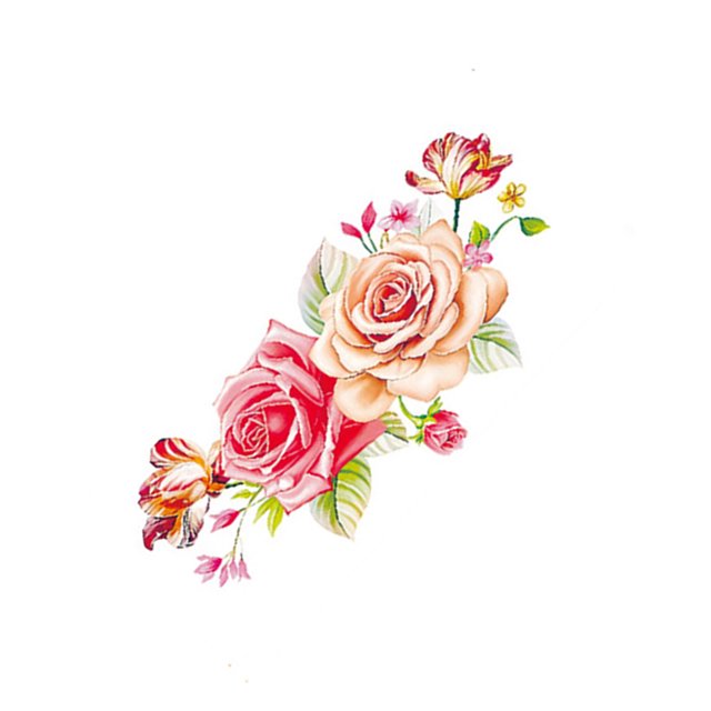 Decoración Del Cuerpo Boda Temporal Falso Impermeable Tatuaje Pegatina Cuerpo Pintura Cubierta Eigraketly CE003372-00