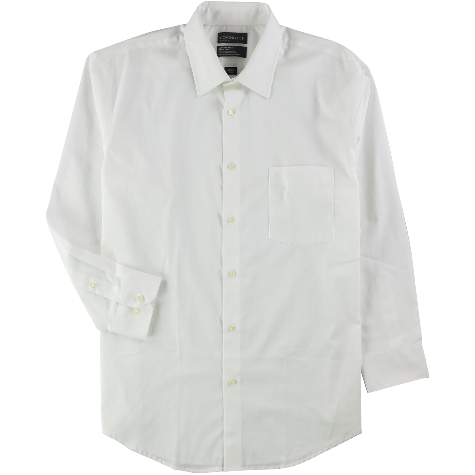Covington Mens Classic Fit Ultimate Performance Short Sleeve Dress Shirt Size Medium 15-15.5