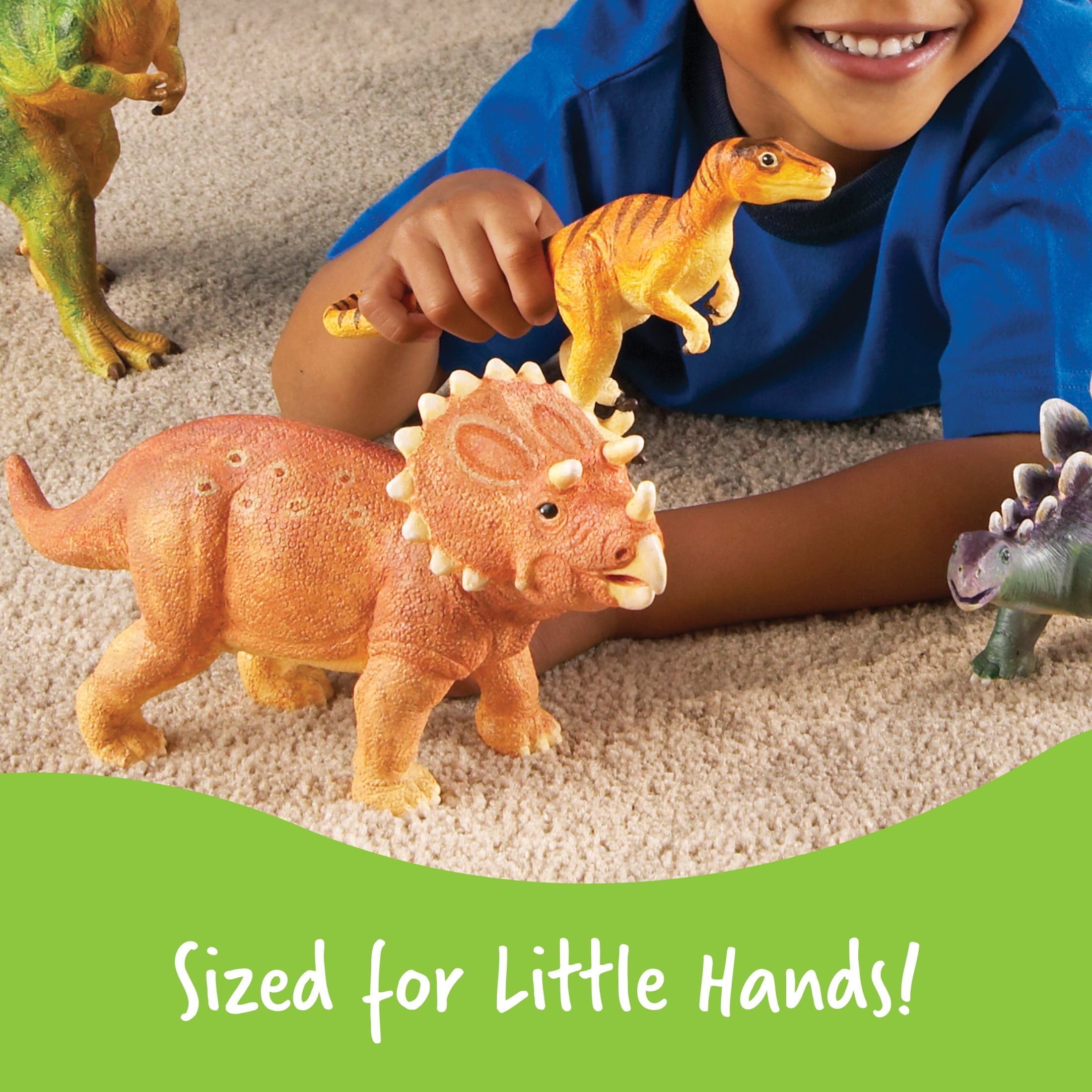 Learning Resources Jumbo Dinosaurs Set 1, Toddler Outdoor Toys, Animal Figurines, Ages 3+
