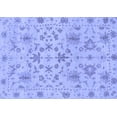 thumbnail image 1 of Ahgly Company Machine Washable Indoor Rectangle Oriental Blue Traditional Area Rugs, 5' x 7', 1 of 4