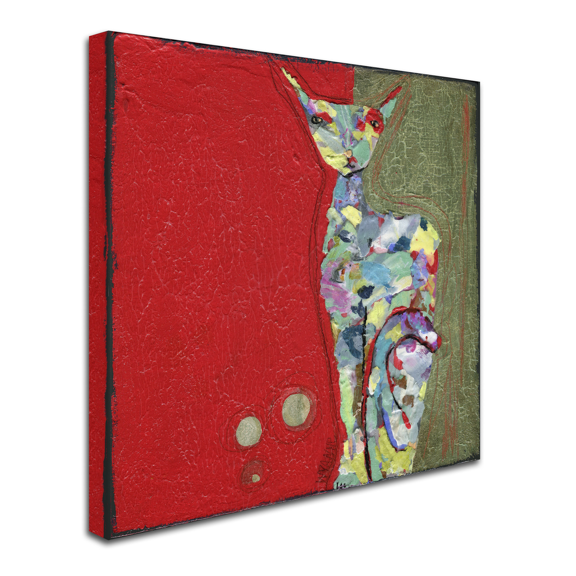 Trademark Fine Art 'Three Cent Attitude' Canvas Art by Wyanne