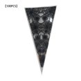 thumbnail image 2 of 100pcs Candy Cone Bag Party Popcorn Ice Cream Cookies Biscuits Storage Plastic Cone Pouch, 2 of 9