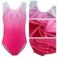 thumbnail image 4 of Ame Sleeveless Diamond Bright Pattern Body Suit Ballet Gymnastics Gradient Color Practice Dance Practice Clothes European American, 4 of 8
