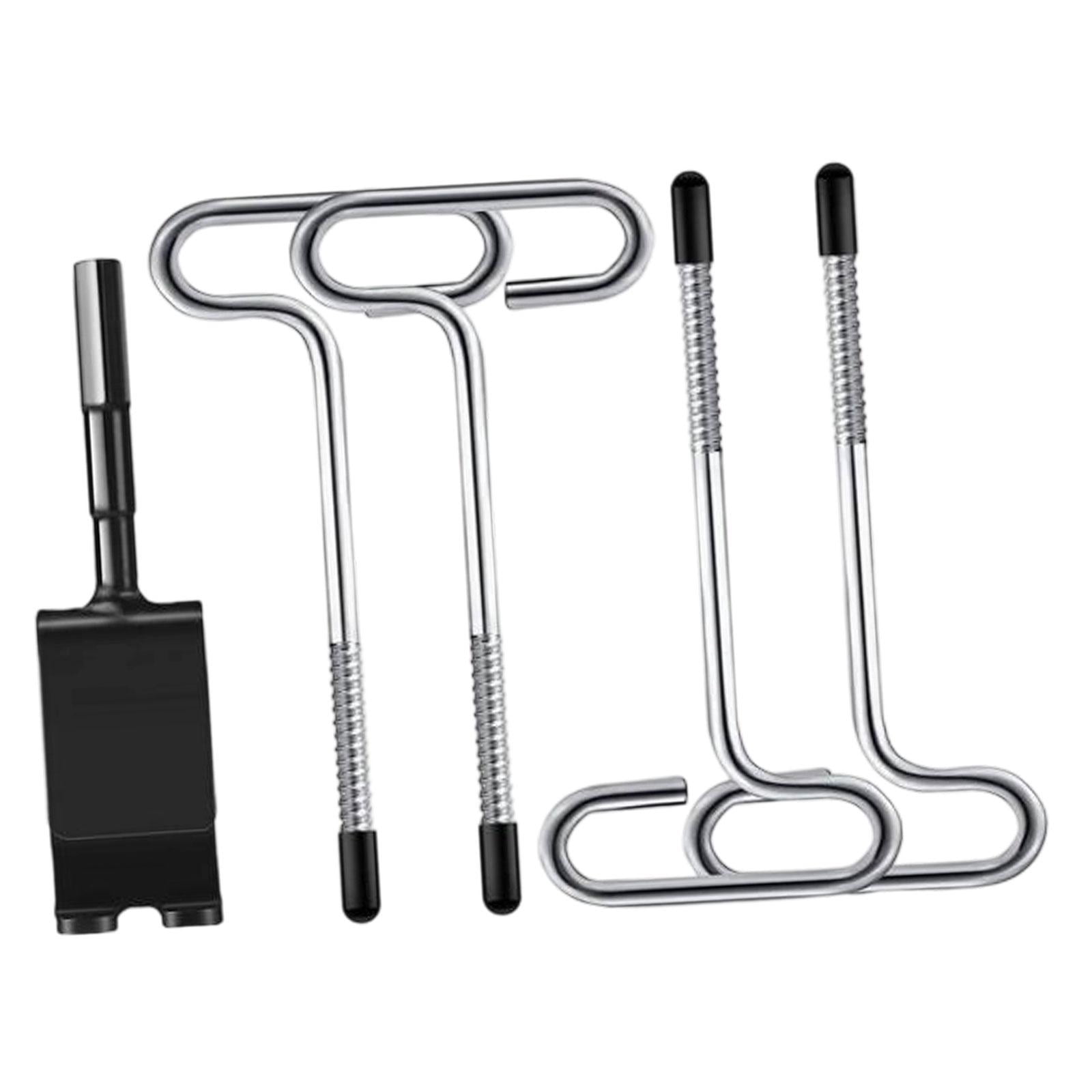 QccHieUs Ice Anchor Drill Adapter Kit Ice Anchor Tools for Setting up Ice Fishing Shelter