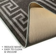 thumbnail image 6 of Runner Rug for Hallway Greek Key Design Drak Gray Gray Color 26 Inch or 31 Inch Wide by Your Length Choice Slip Resistant Rubber Backing Stain Resistant Pile Stair Runner, 6 of 6