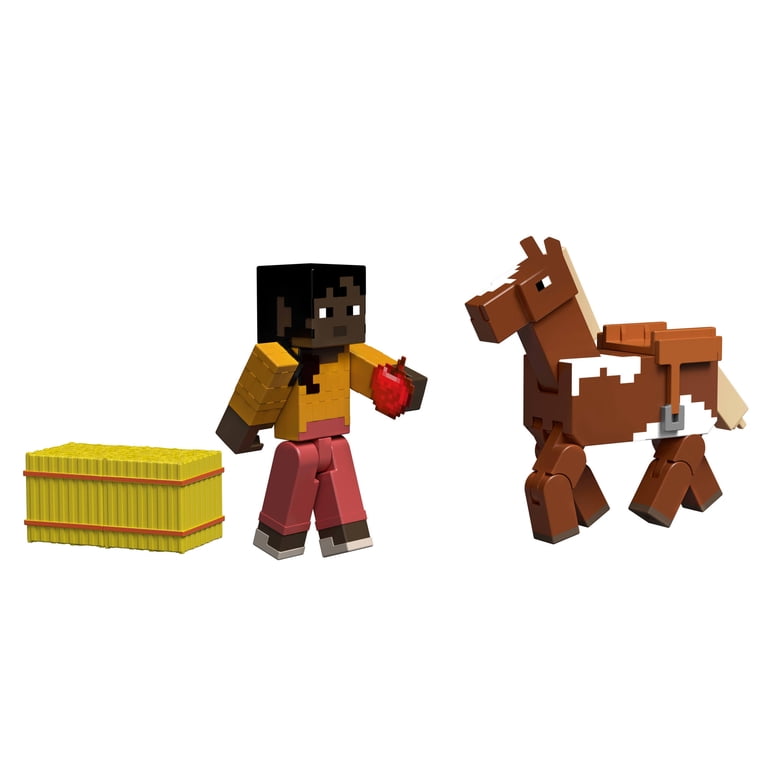 Minecraft Action Figures & Accessories 2-Pack, Horse Jockey