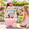 thumbnail image 3 of Kid Connection 42-Piece Ice Cream Cart Pretend Play Set with Cones, Popsicles, Toppings, Menu, Tablet & Dress-Up Accessories, 3 of 9