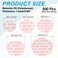 thumbnail image 2 of Uxcell 20/24/28/30/38mm Foam Lid Liner 500pcs Adhesive PS Pressure Sensitive Seals for Jar Red Text White, 2 of 7