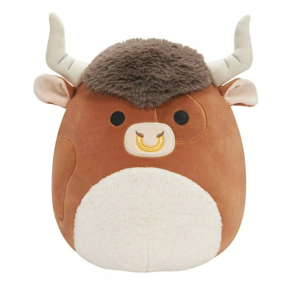Squishmallows 11 Shep The Brown Spotted Bull Plush