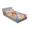thumbnail image 2 of Ambesonne Floral Fitted Sheet & Pillow Sham Set, Flower Feminine Summer, Twin, Multicolor, 2 of 2