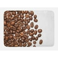 thumbnail image 1 of Coffee Bath Mat, Overview Layout of Scattered Dark Beverage with Caffeine, Plush Bathroom Decor Mat with Non Slip Backing, 29.5" X 17.5", Pale Chocolate Brown, by Ambesonne, 1 of 2