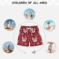 thumbnail image 6 of Cute Reindeer Faces Snowflakes Christmas Swim Trunks Board Shorts Beach Pants Bathing Bottoms XL, 6 of 8