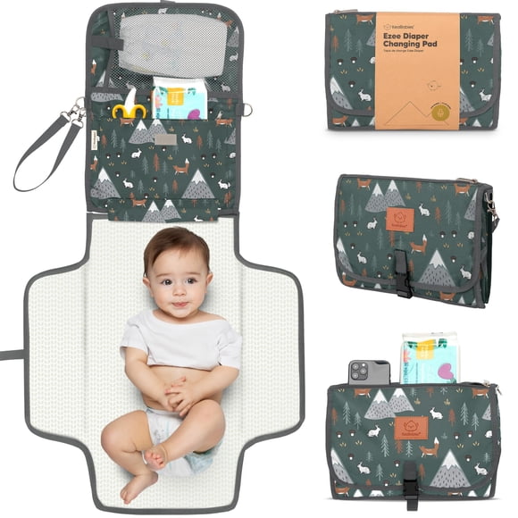 Colchón Portátil Impermeable para Cambiar Pañales KeaBabies 59x53 cm
