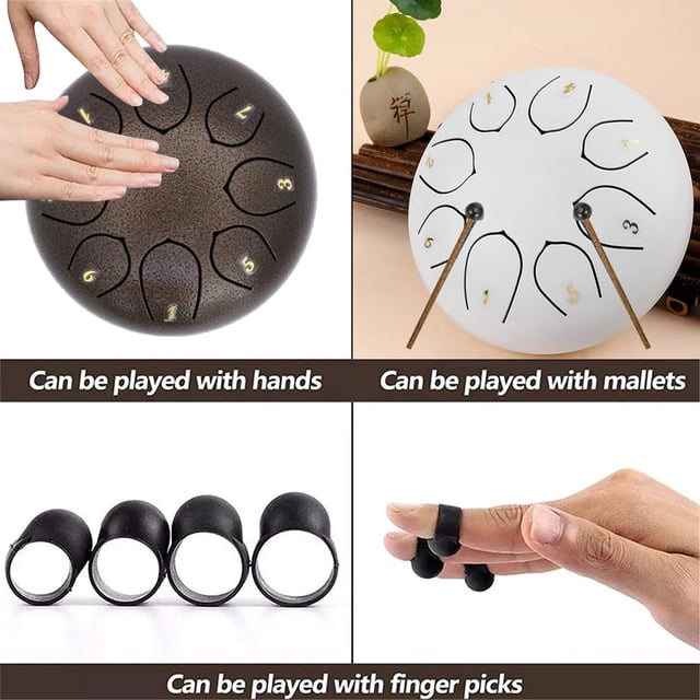 Educación musical, tambor de lengüetas, tambor de lengüetas de acero, tambor de lengüetas de acero, tambor de lengüetas, uso conveniente