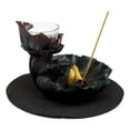 thumbnail image 5 of Ebros Zen Lotus Flower Incense Cone & Stick Burner Candle Holder Figurine, 5 of 9