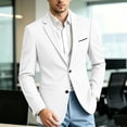 thumbnail image 5 of Riecok Blazers for Men Button Front Business Suit Jacket Solid Long Sleeve Casual Coat Formal Office Clothes with Pocket, 5 of 7
