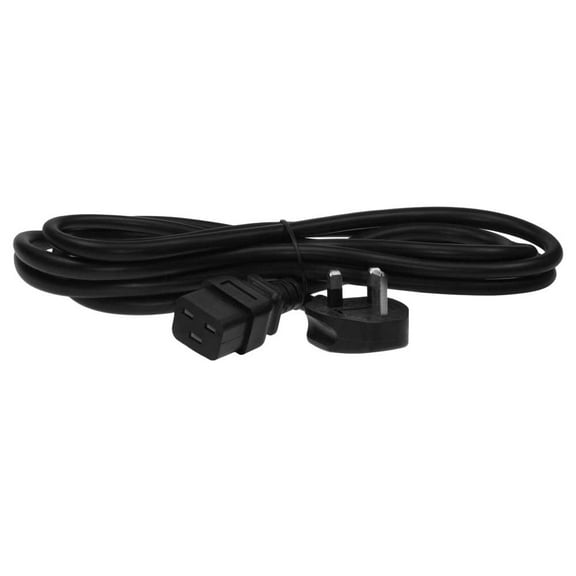 SF Cable 10 feet UK BS1363 3-pin plug to IEC C19 Power Cord