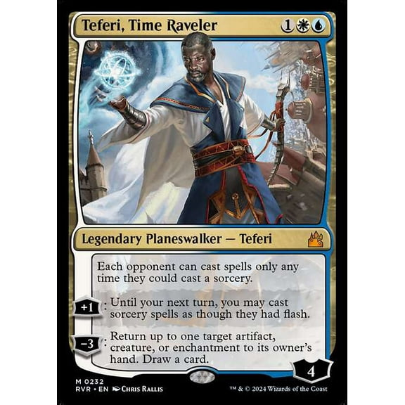 MtG Ravnica Remastered Mythic Rare Teferi, Time Raveler #232