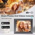 thumbnail image 3 of FULLJA WiFi Digital Picture Frame, IPS Touch Screen Smart Cloud Photo Frame with 16GB Storage, Easy Setup to Share Photos or Videos via Free Frameo APP, Auto-Rotate, Wall Mountable 10.1 inch, 3 of 5