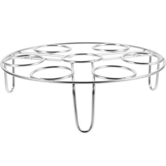 Heating Food Stand Cooking Steam Rack Tray Instant Electric Silver