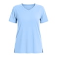 thumbnail image 5 of Horkkom Workout Tops for Women V Neck Solid Color Short Sleeve Tops Summer Gym Athletic Tops L, 5 of 6