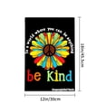 thumbnail image 4 of Joocar Be Kind Peace Flower Garden Flag For Spring Summer Home Outdoor Garden Yard Door Decor 12x18 Inch, 4 of 5