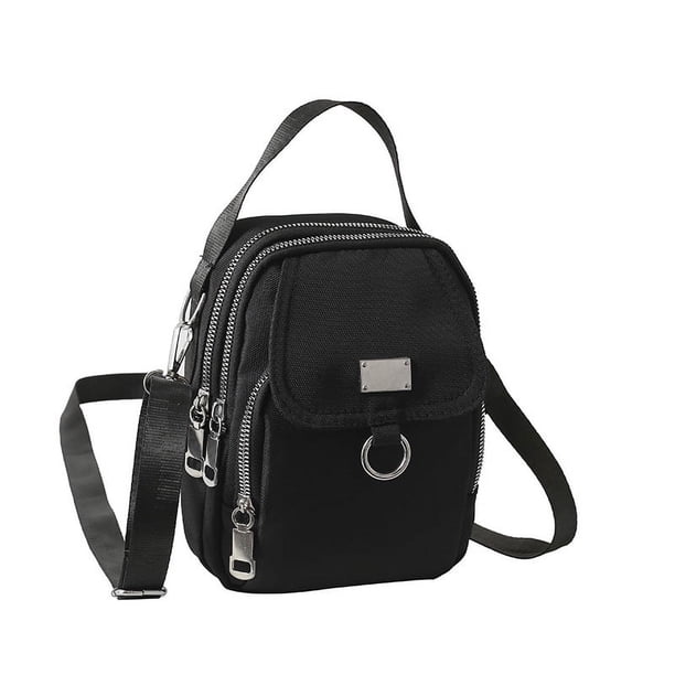 Bolso bandolera para mujer, bolso de tela portátil, informal, a la moda, bolso para teléfono móvil