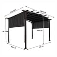 thumbnail image 7 of Triple Tree 12’ x 9’ Outdoor Pergola Grape Canopy Gazebo, Heavy-Duty, 7 of 7