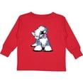 thumbnail image 3 of Inktastic Old English Sheepdog Boys or Girls Long Sleeve Toddler T-Shirt, 3 of 5