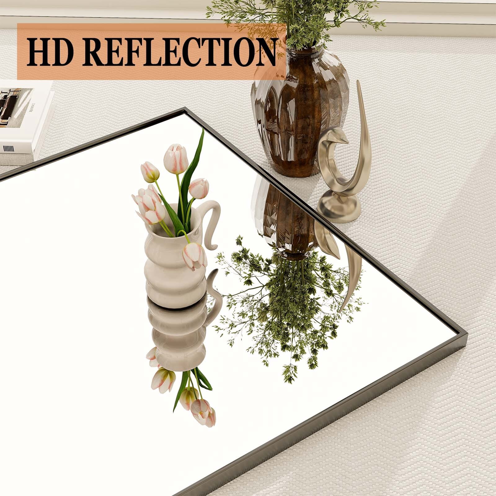 Anyrose 71"x 26" Full Length Mirror Rectangular Floor Standing Mirror Wall Mounted, Black